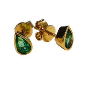 Aretes en Oro 18k y Esmeralda Colombiana AR51