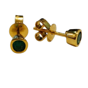 Aretes en Oro 18k y Esmeralda Colombiana AR55