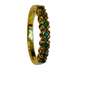 Anillo en Oro  18k con Esmeraldas AN012