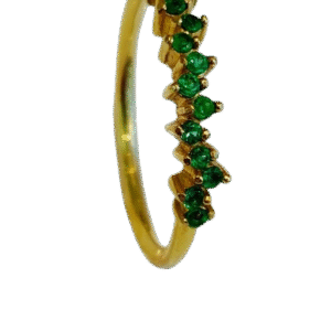 Anillo en Oro 18k con Esmeraldas AN013