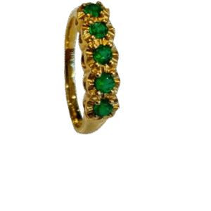 Anillo en Oro 18k con Esmeraldas AN016